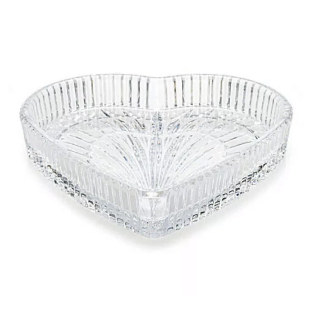 “SOLD” Waterford Crystal 8" Heart Tray